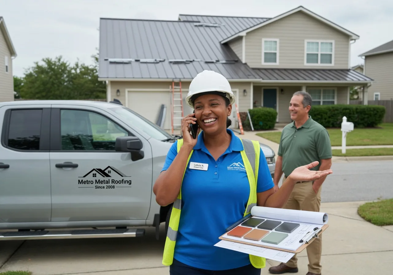 Storm Damage Metal Roof Repair in Kesley, IA